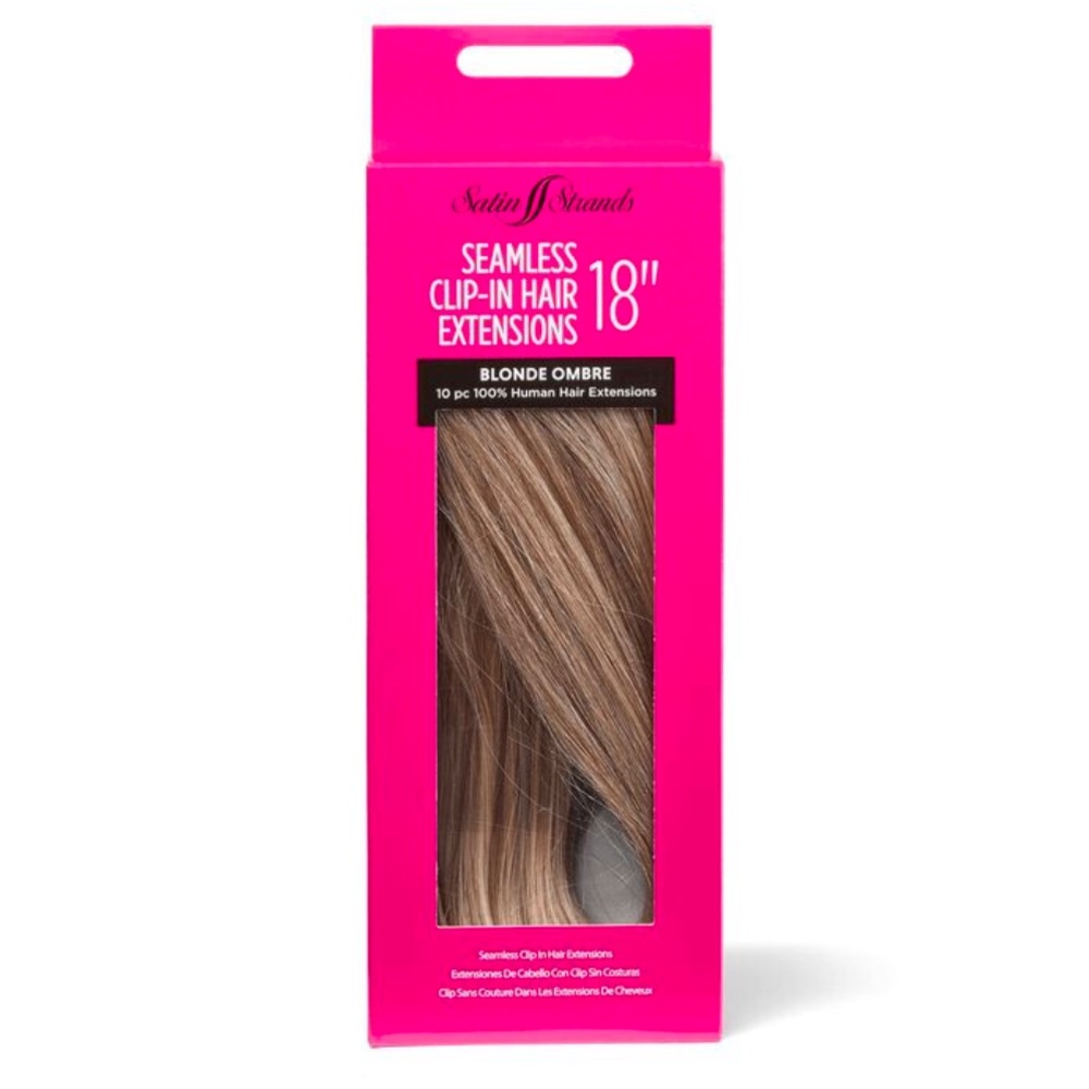 NEVER USED, opened just to see color. All natural clip in hair extensions.